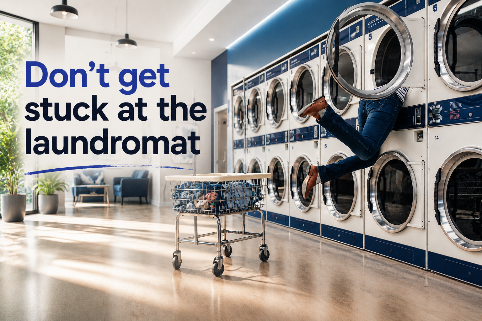 Don't get stuck at the laundromat