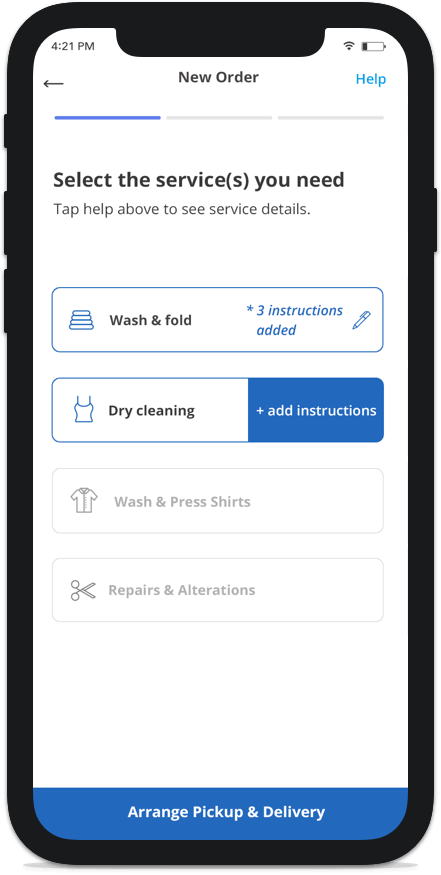 Launder App | Clothes cleaned to your specifications