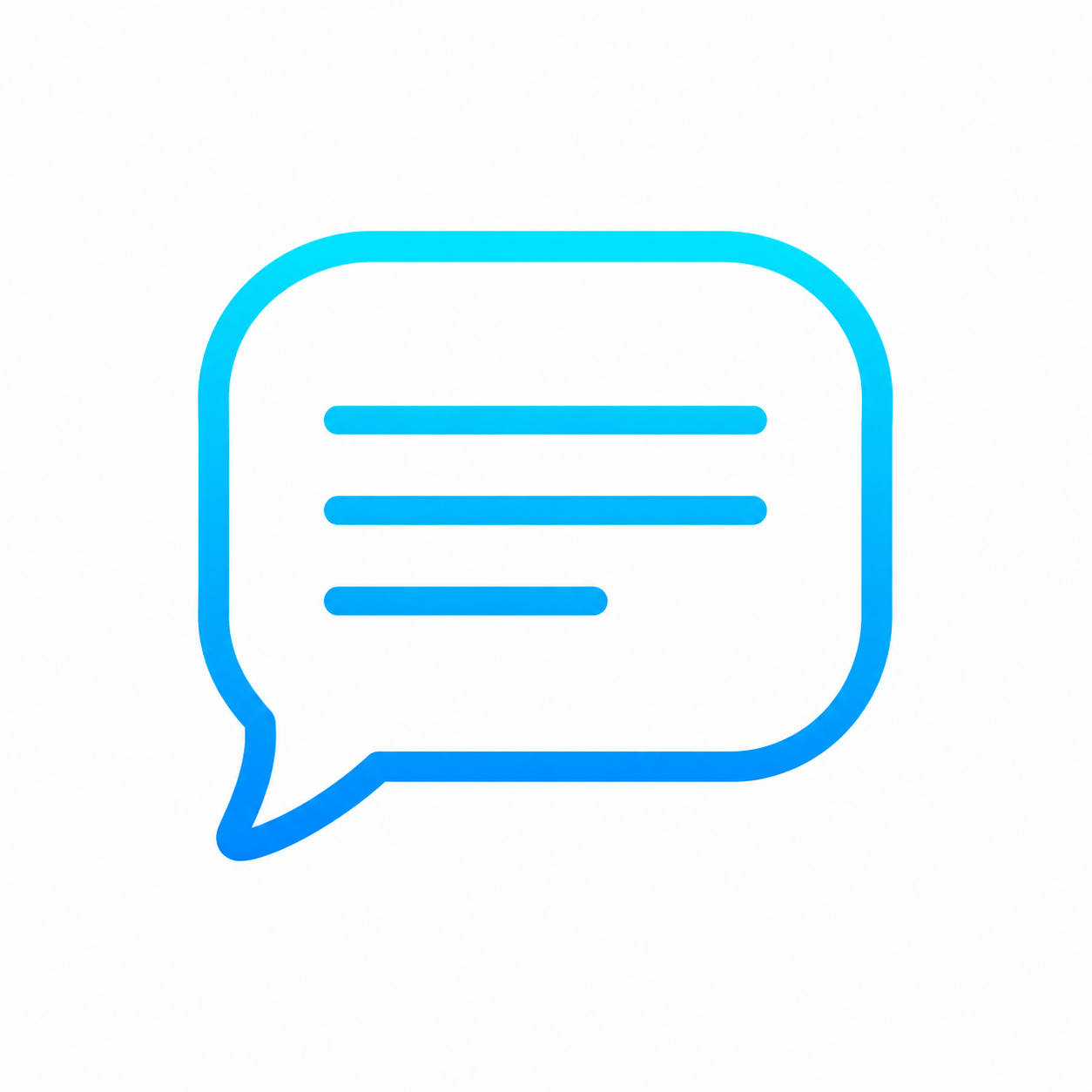Text updates icon